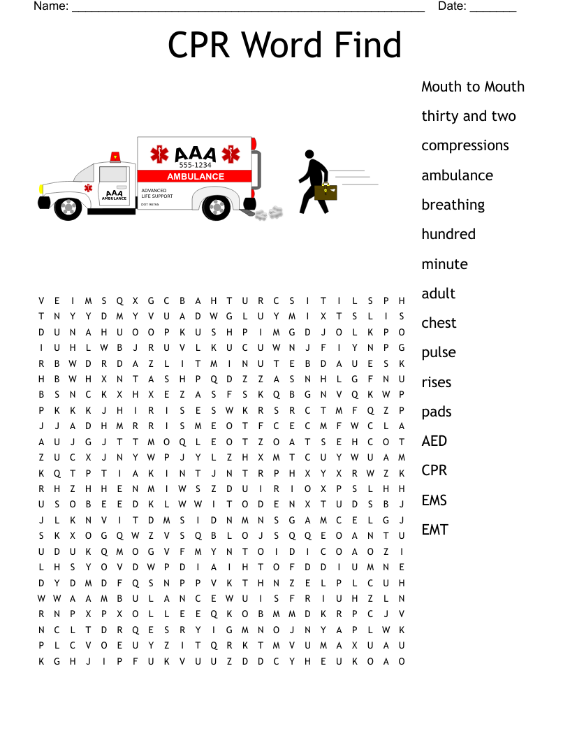 CPR Crossword WordMint CPR Crossword WordMint