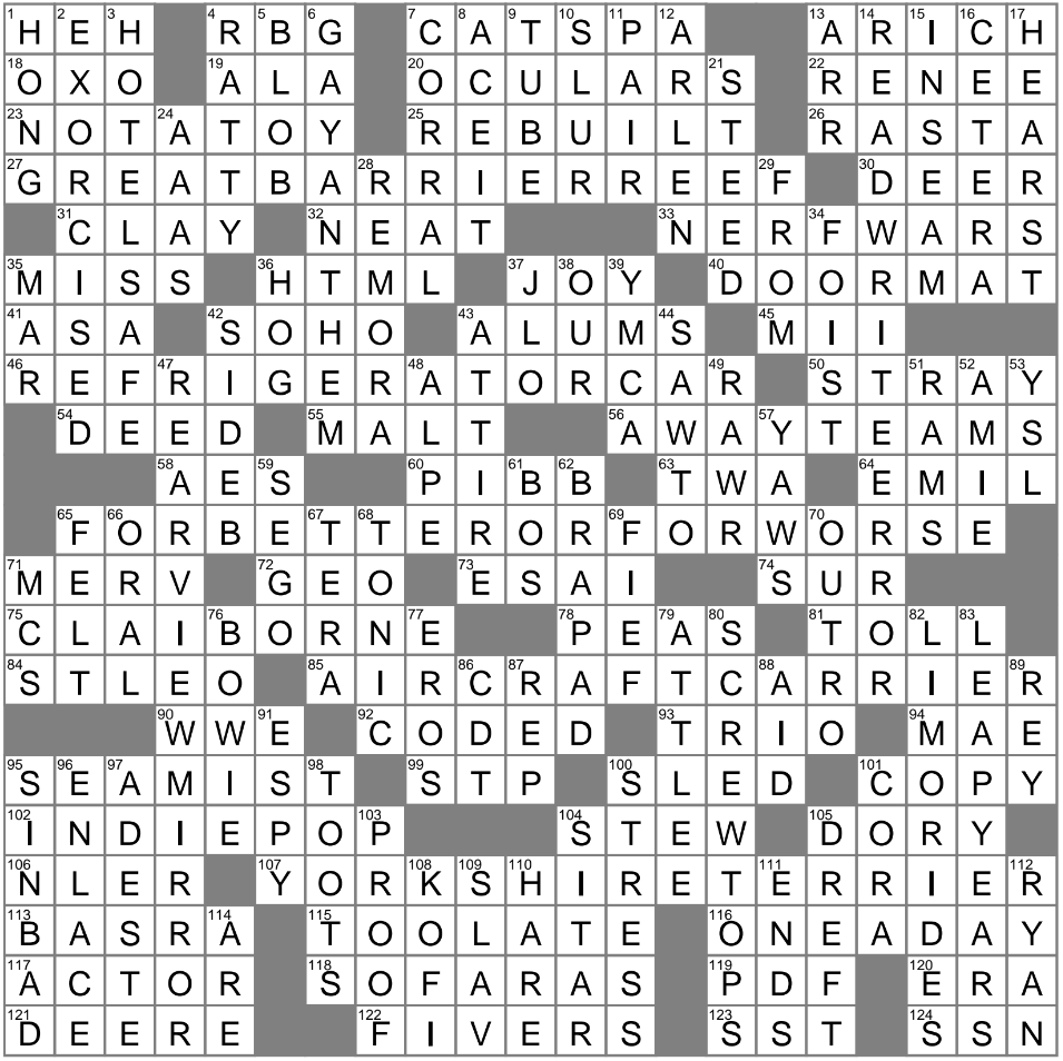 la times sunday crossword answers today la times sunday crossword answers today