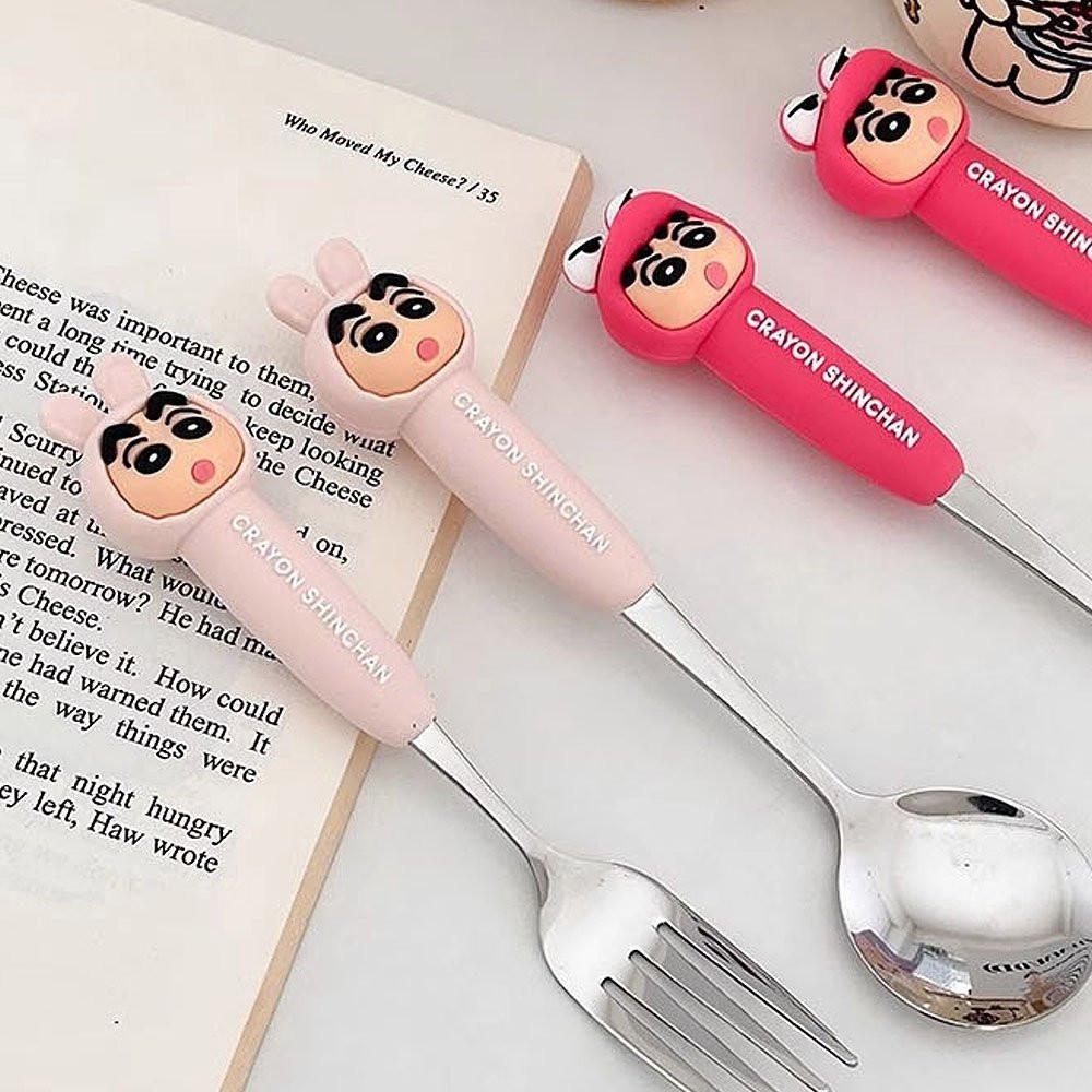 Crayon Shin chan Figure Fork Spoon Hello Discount Store