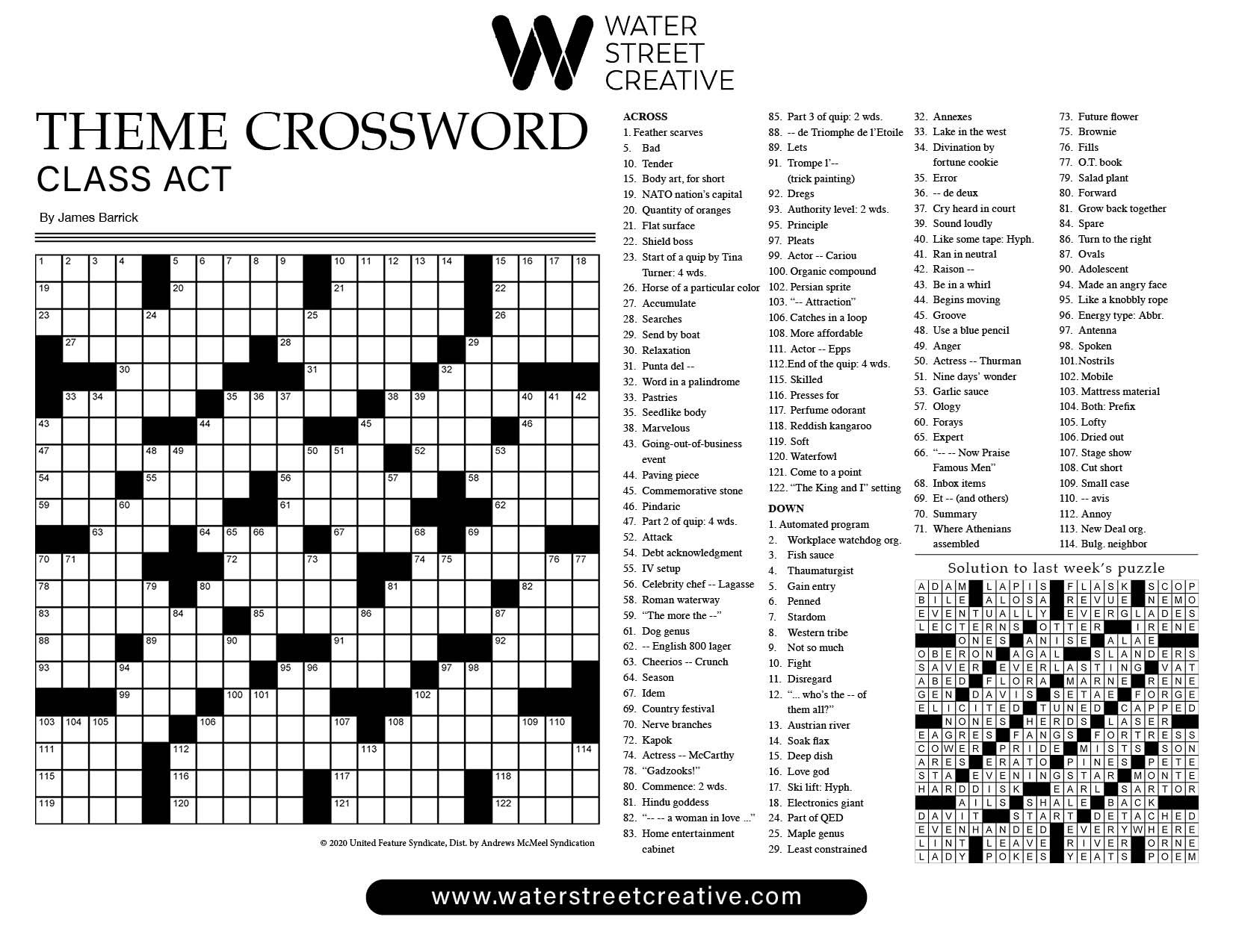 Crossword August 8 2024 Shepherd Express