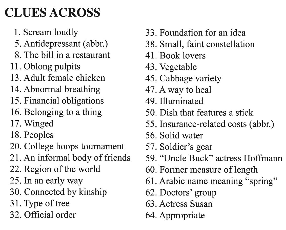 Crossword Puzzle Issuu