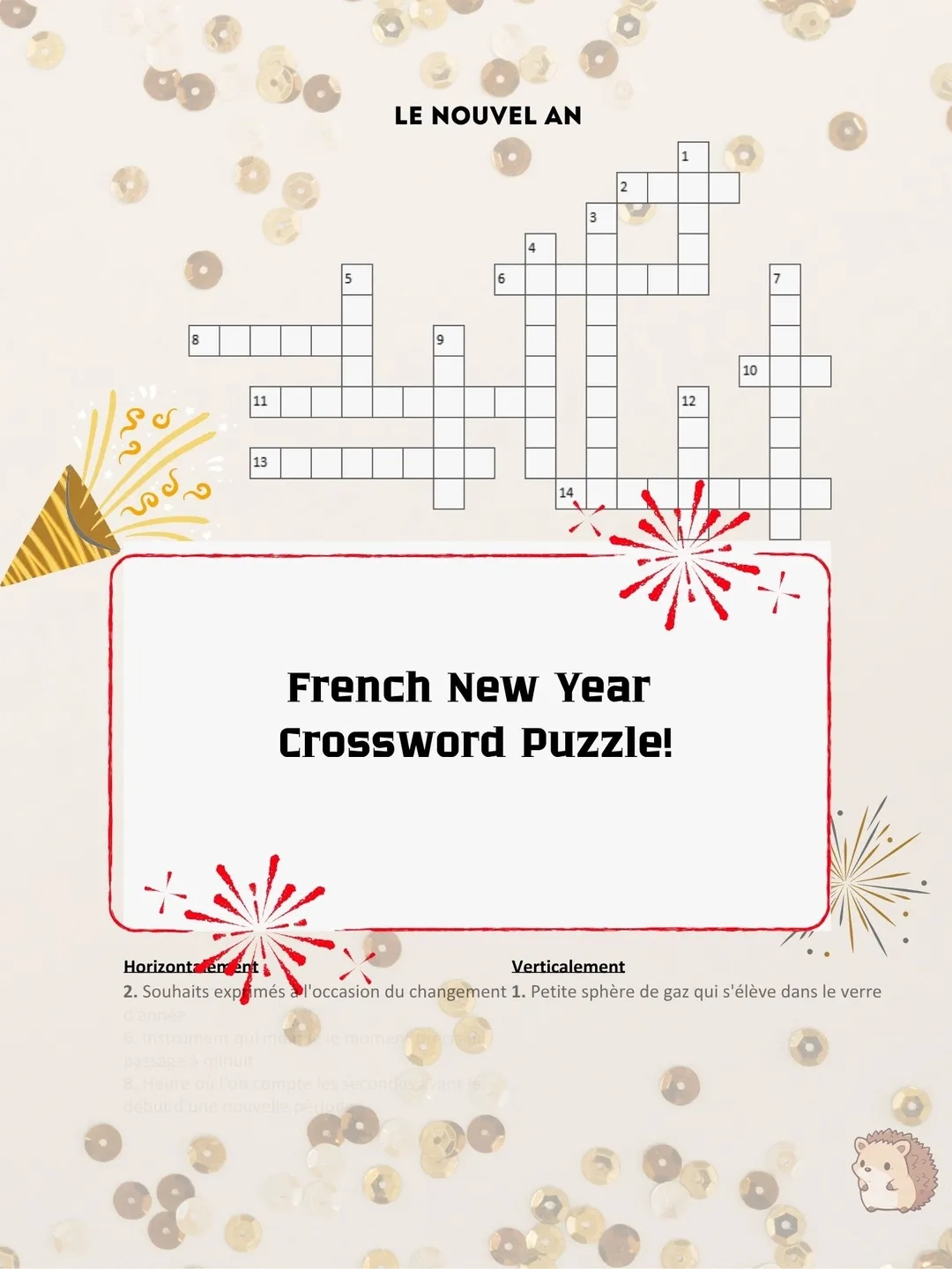 Crossword Puzzle New Year In Vietnamese
