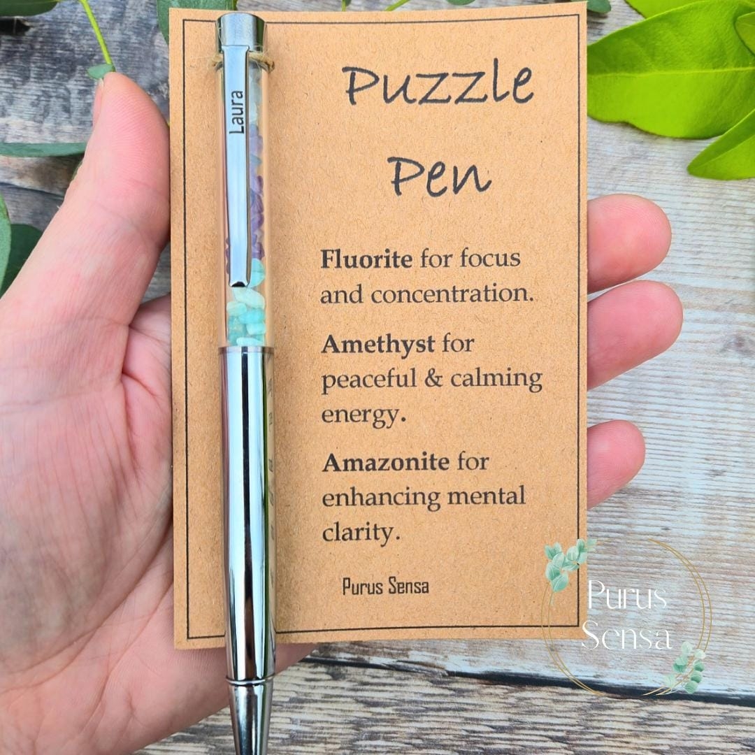 Crossword Puzzle Pen Etsy
