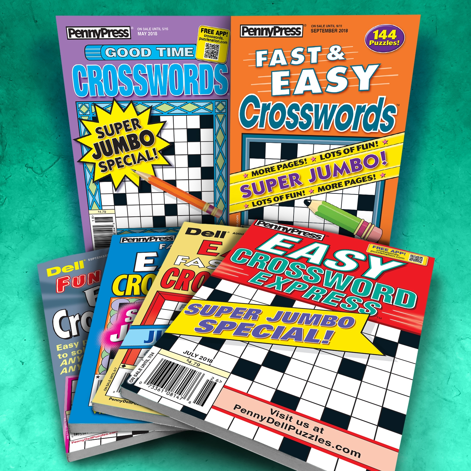 Crosswords Value Pack 32 40 Penny Dell Bulk Puzzles
