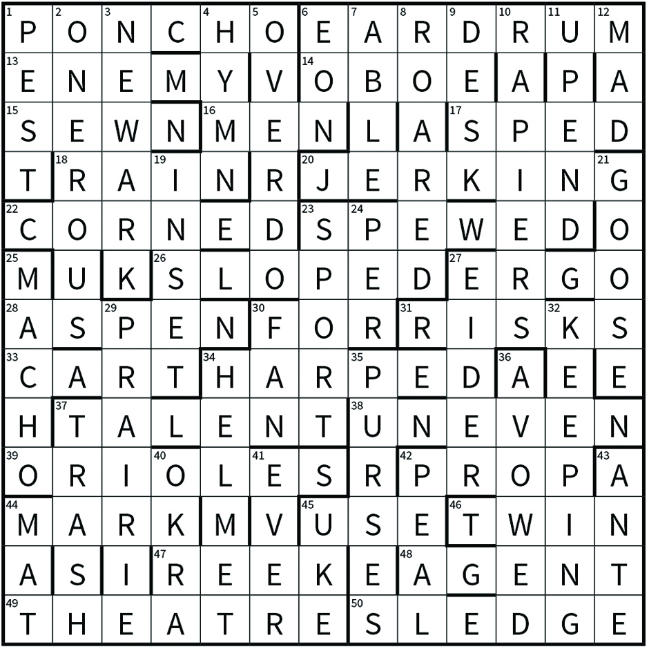 hued crossword clue 4 letters