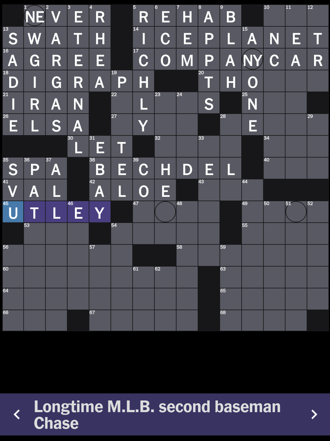 Cursed Crossword Clue R mets