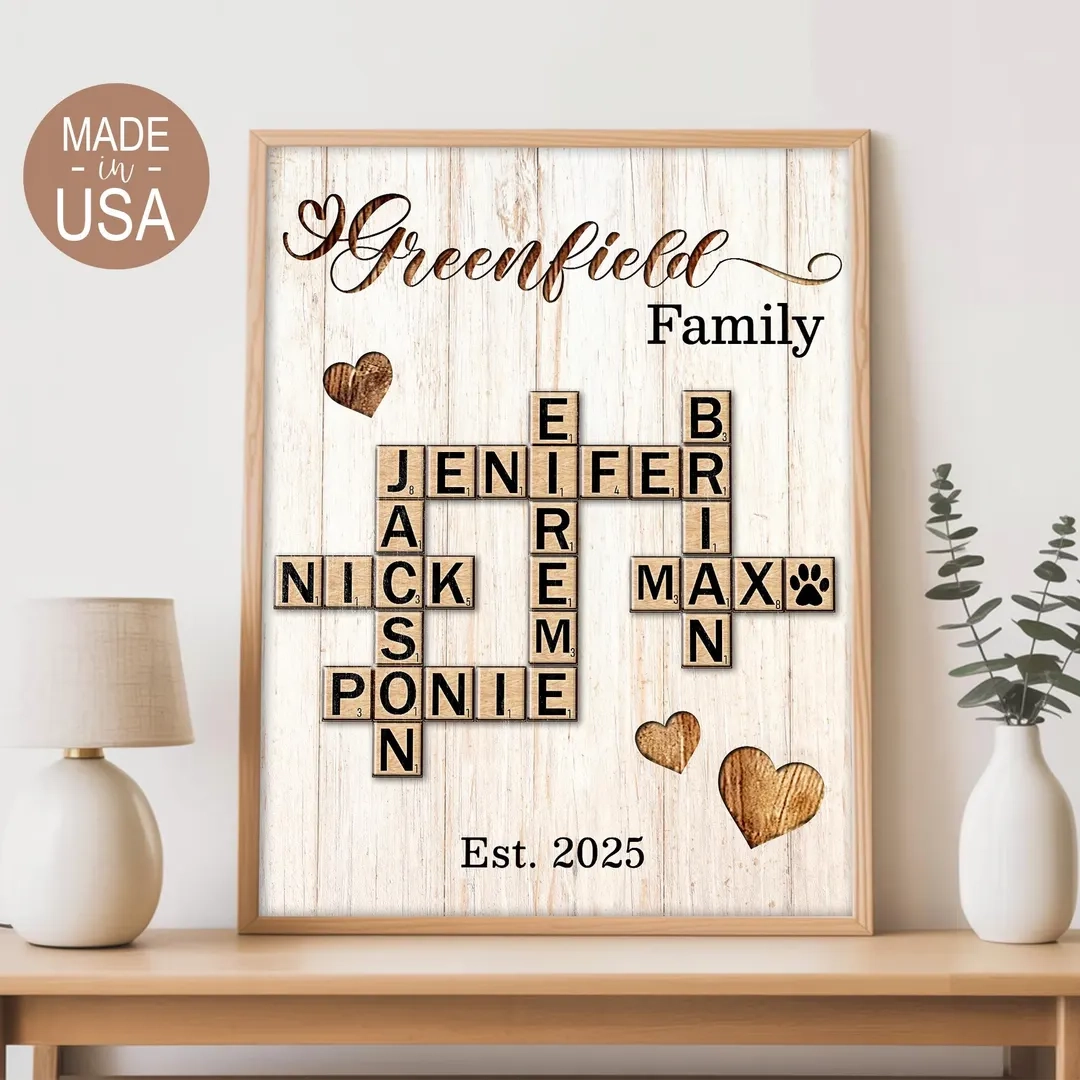 Custom Family Name Crossword Puzzle Wall Art 2025 Mother s Day Gifts Gift For Mom From Daughter Etsy Custom Family Name Crossword Puzzle Wall Art 2025 Mother s Day Gifts Gift For Mom From Daughter Etsy