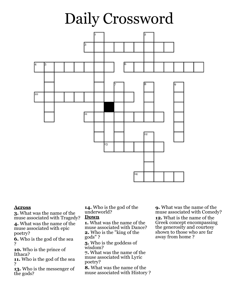 Daily Crossword WordMint