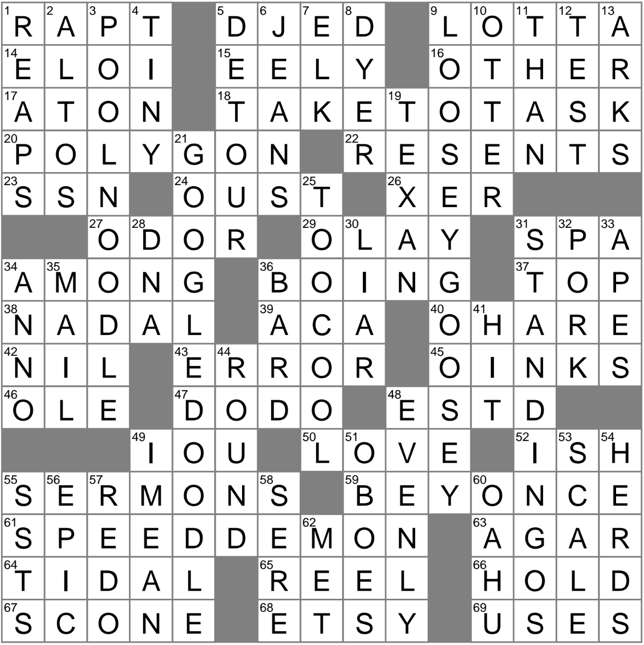 Deeply Engrossed Crossword Clue Archives LAXCrossword