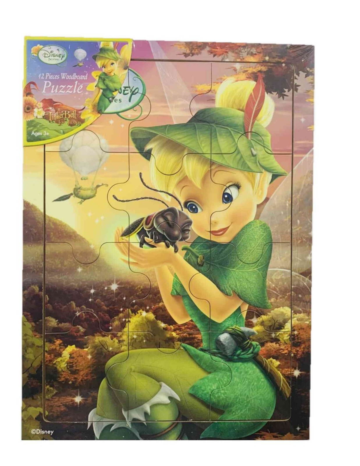 Disney Fairies 12 Piece Wooden Puzzle Tinker Bell With Firefly EBay