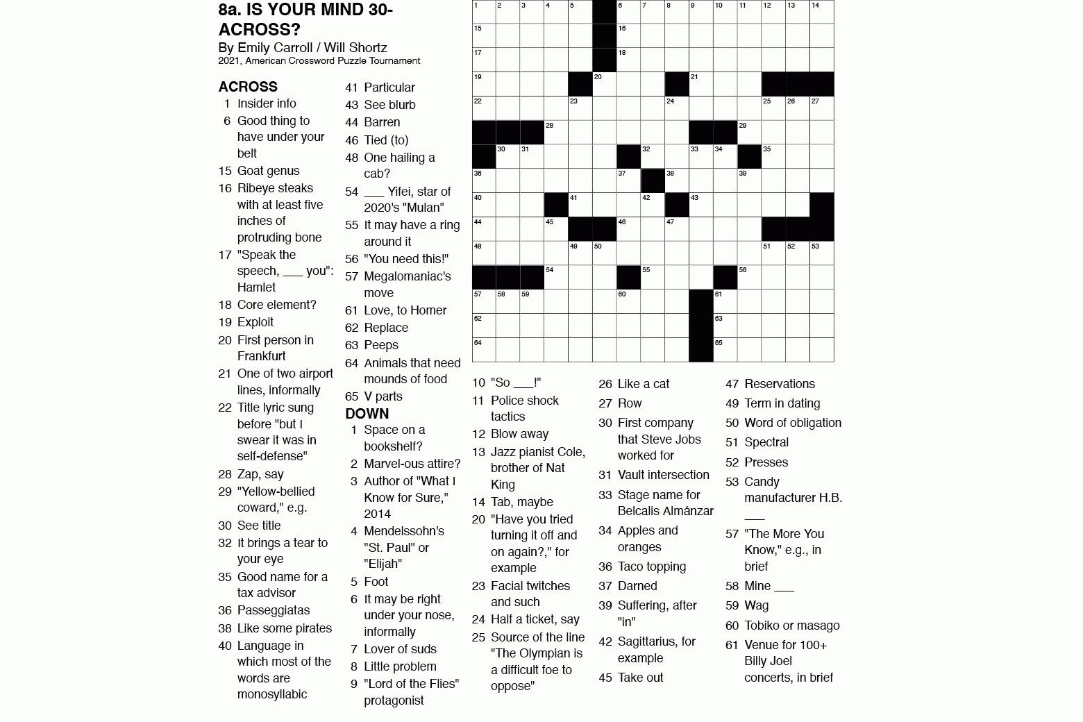 Dr Fill An A I Won The American Crossword Puzzle Tournament Here s How Dr Fill An A I Won The American Crossword Puzzle Tournament Here s How
