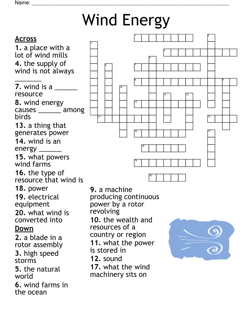 Energy Conservation Crossword WordMint Energy Conservation Crossword WordMint