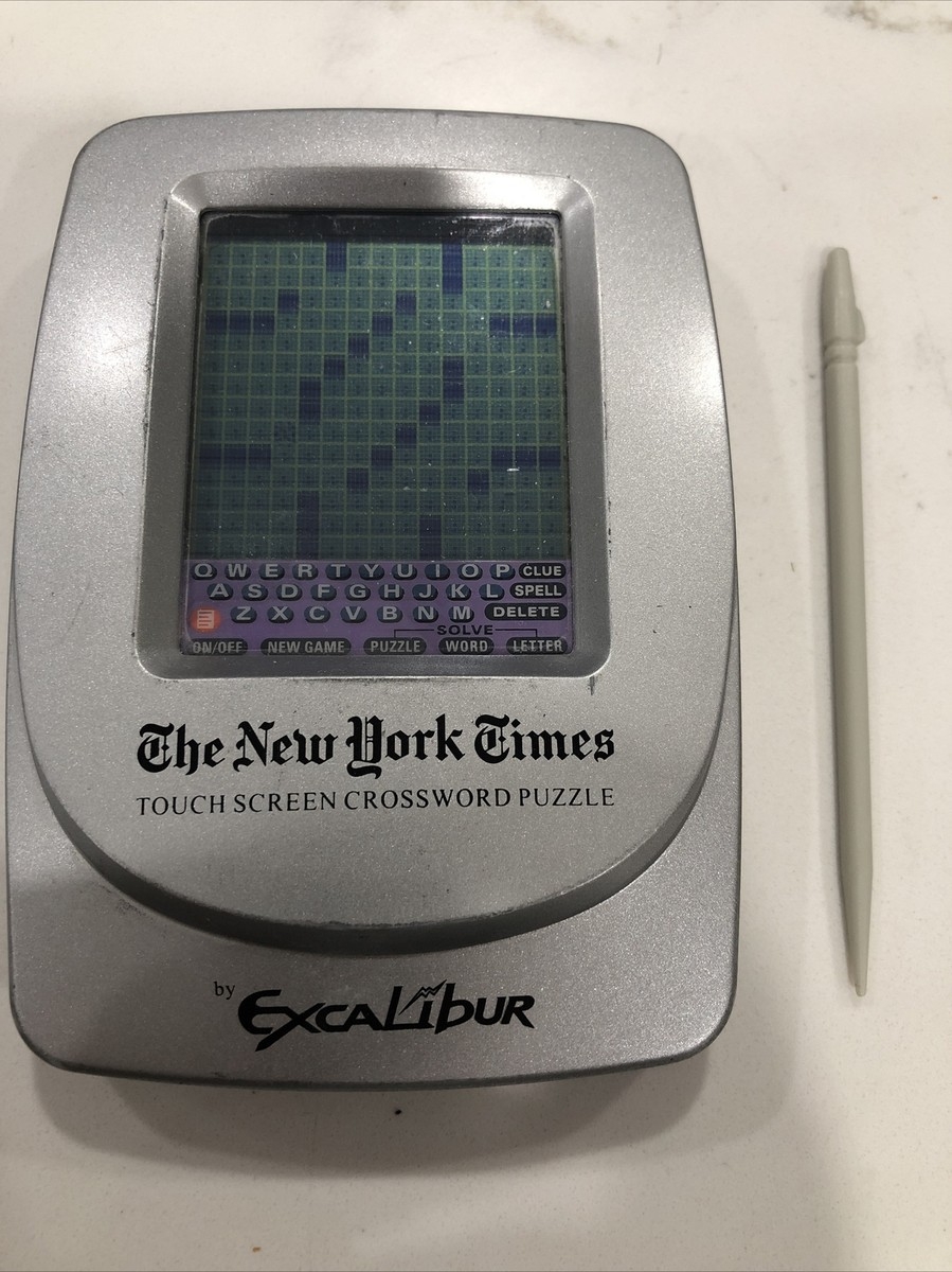 Excalibur The New York Times Touch Screen Crossword Puzzle Handheld Tested EBay Excalibur The New York Times Touch Screen Crossword Puzzle Handheld Tested EBay