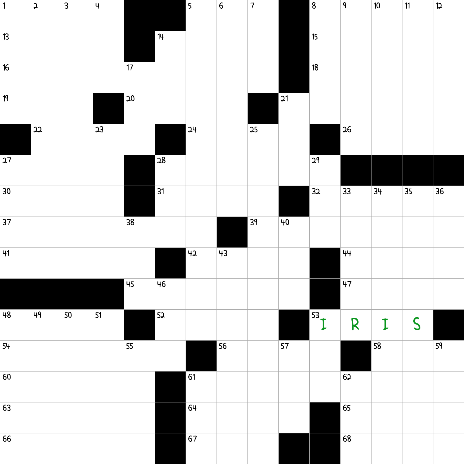 crossword clue eye parts