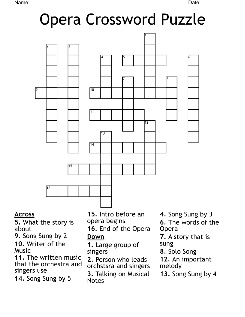 Famous Artists Crossword WordMint
