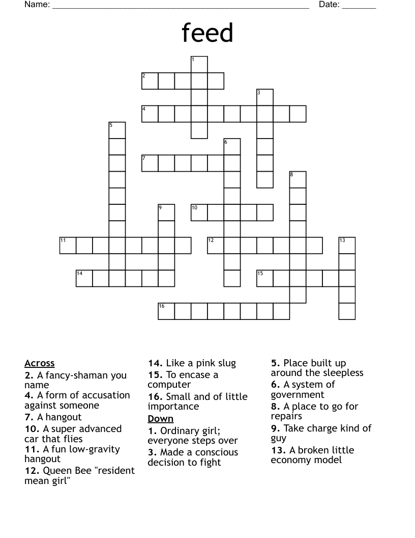 kind of fee crossword clue