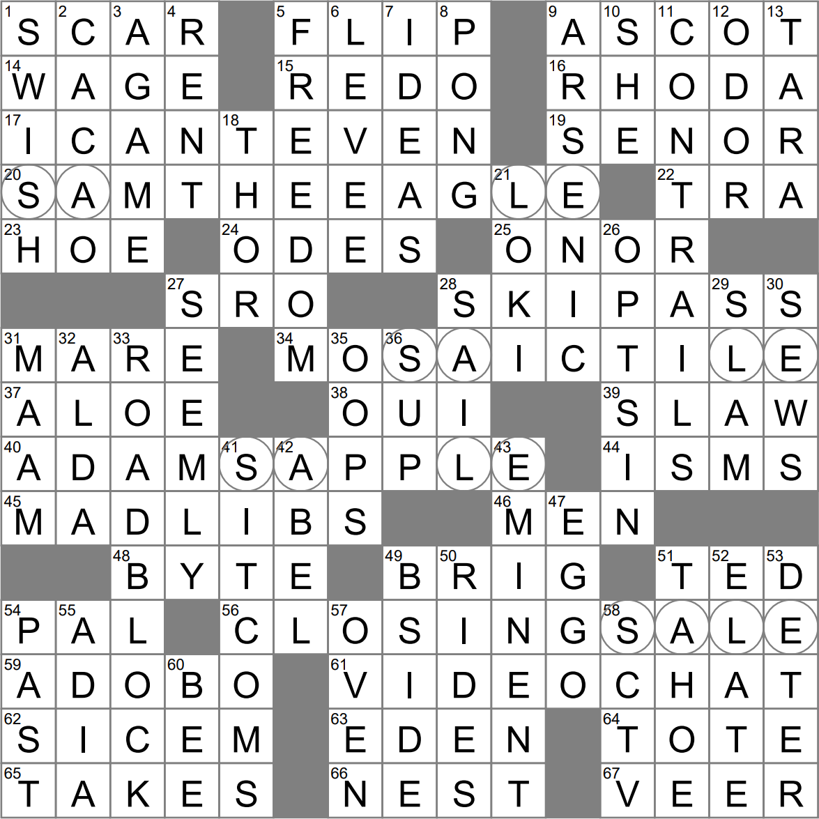 Fill in the blanks Diversion Crossword Clue Archives LAXCrossword