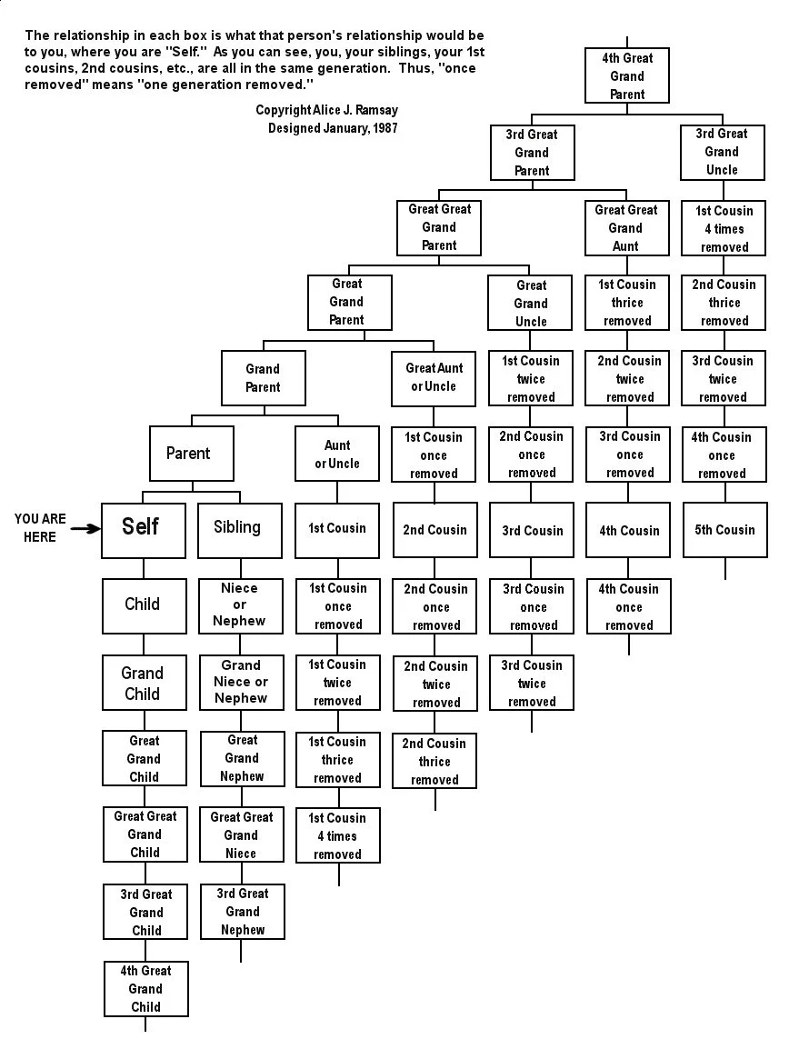 First Cousins Once Removed Or Second Cousins How To Figure Out How You re Related Y our Story Genealogy