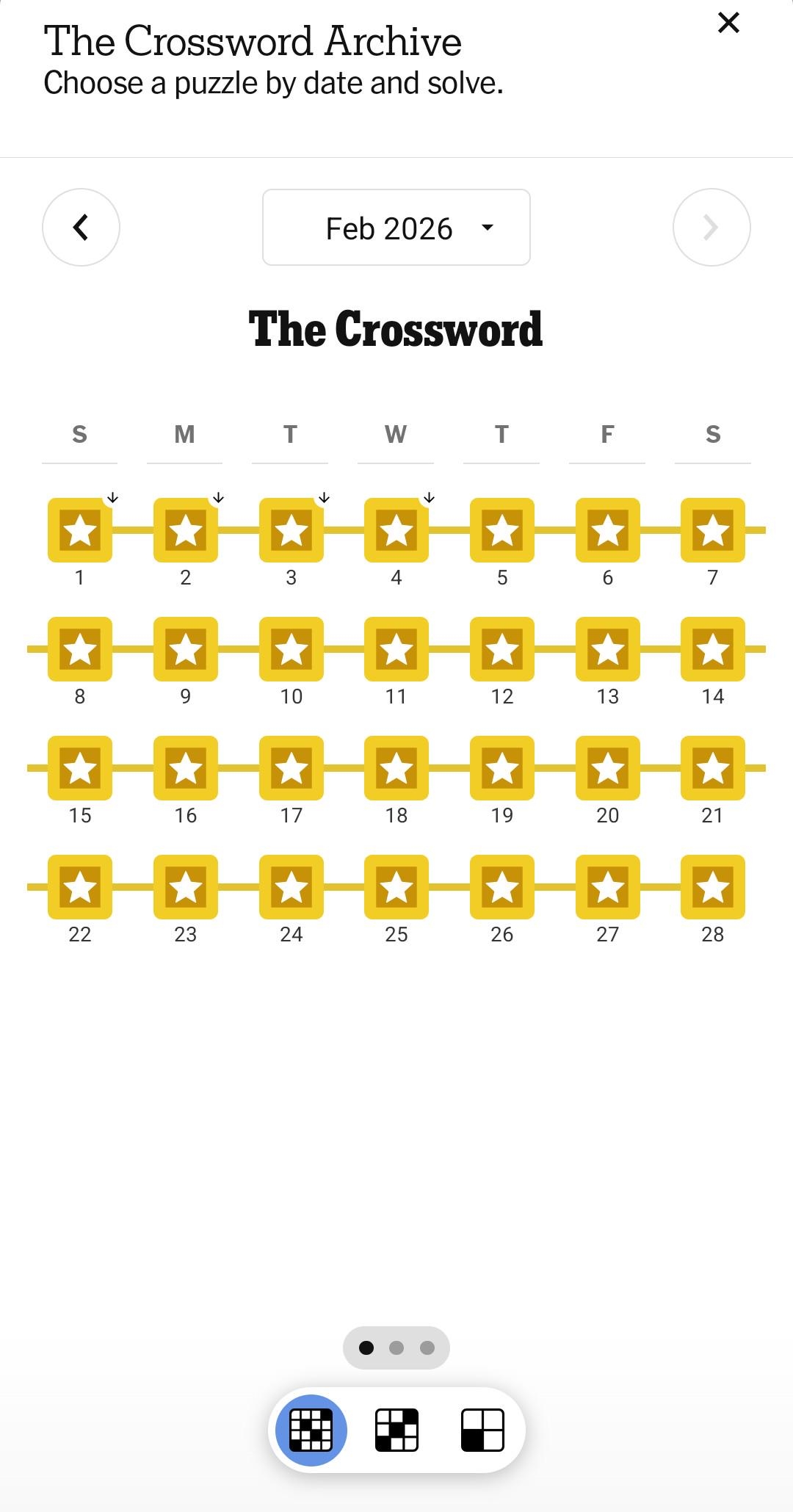 First Gold Month R NYTCrossword