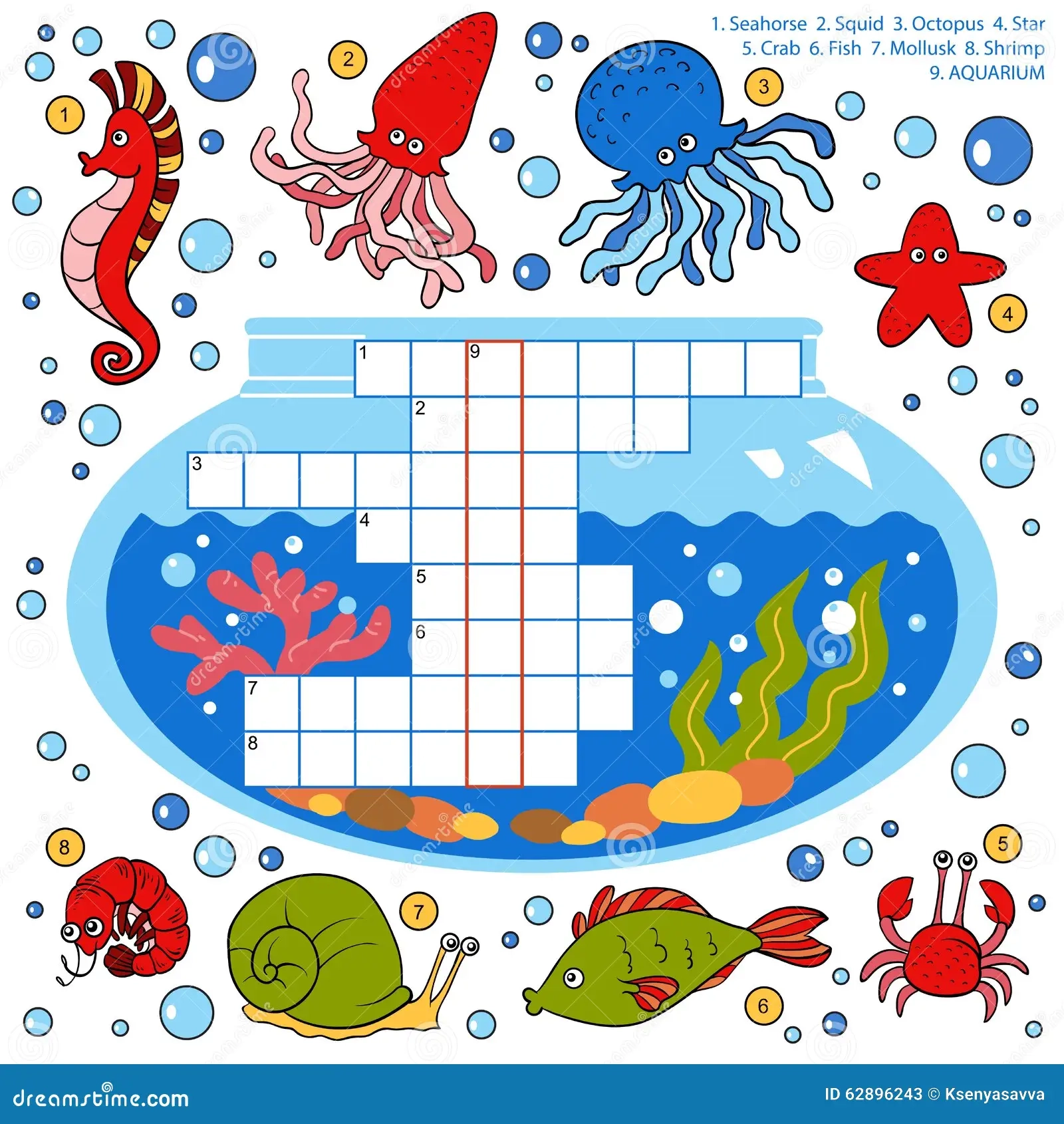 Fish Crossword Stock Illustrations 307 Fish Crossword Stock Illustrations Vectors Clipart Dreamstime