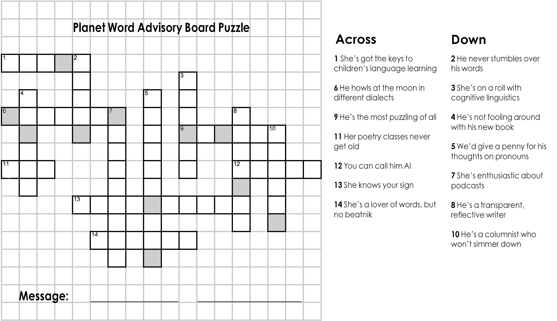 hodgepodge crossword puzzle clue