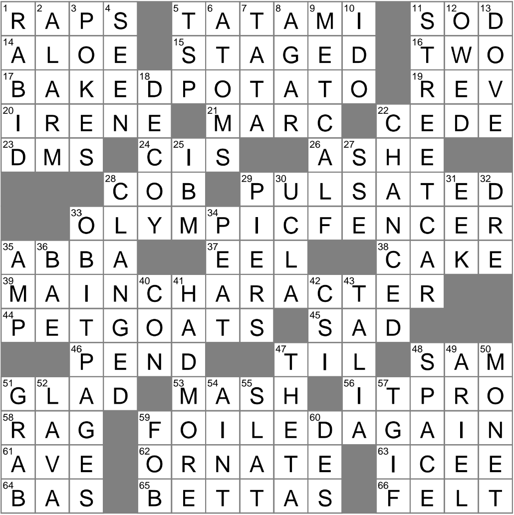 Flowery As Prose Crossword Clue Archives LAXCrossword