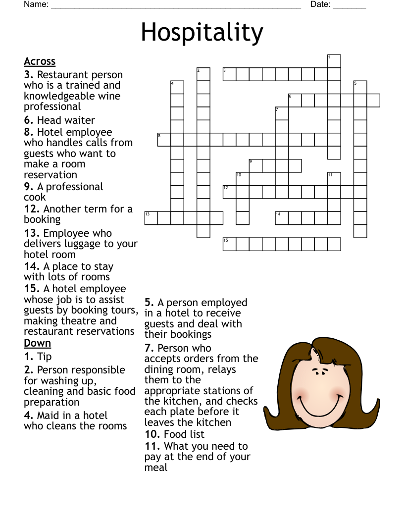 Food Service Word Search Crossword WordMint