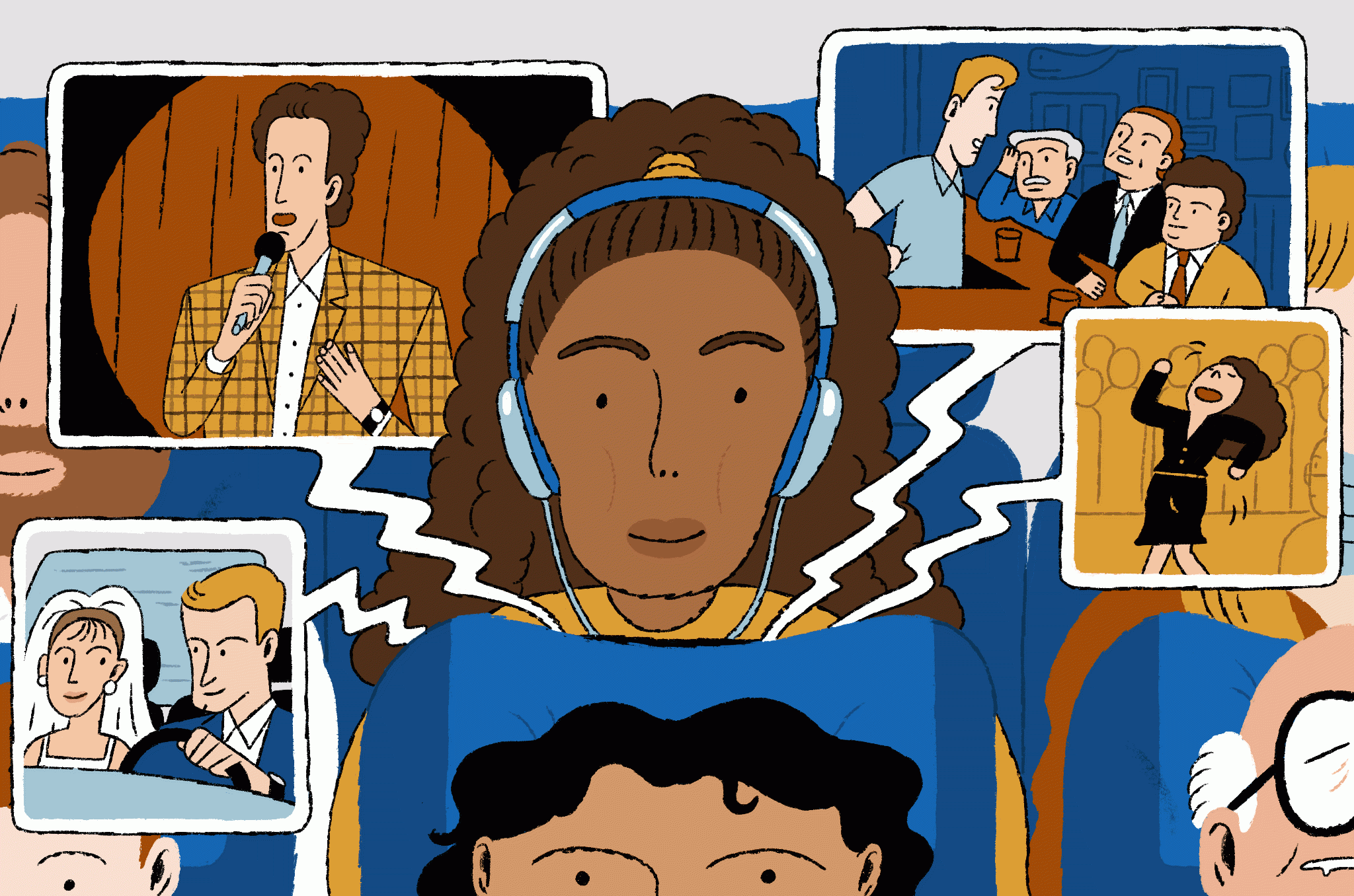 Forget Movies TV Reruns Are The Best In flight Entertainment The Washington Post