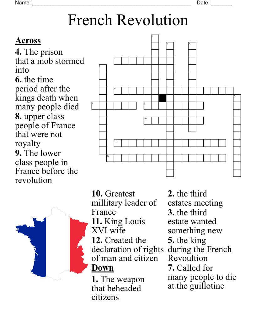 France Crossword WordMint France Crossword WordMint