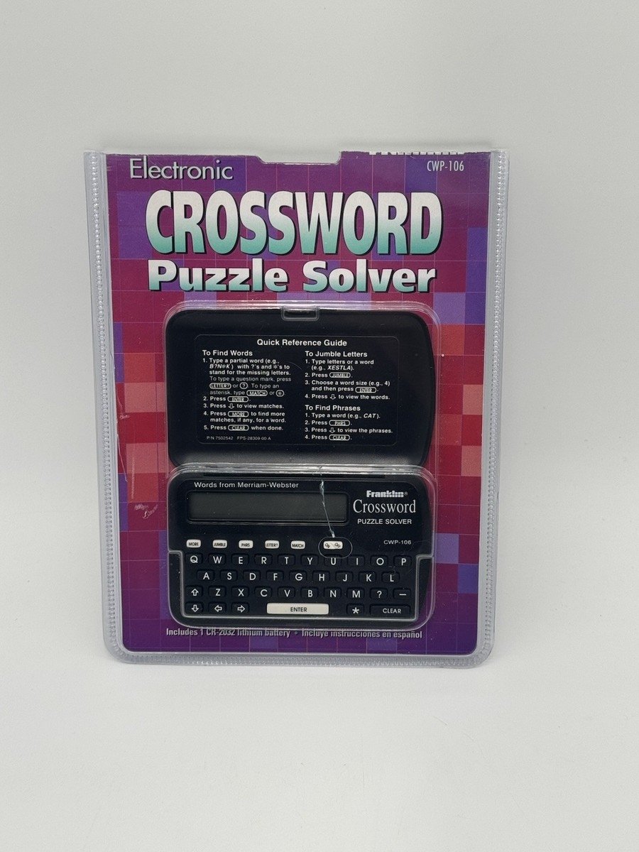 Franklin Crossword Puzzle Solver CWP 106 EBay Franklin Crossword Puzzle Solver CWP 106 EBay