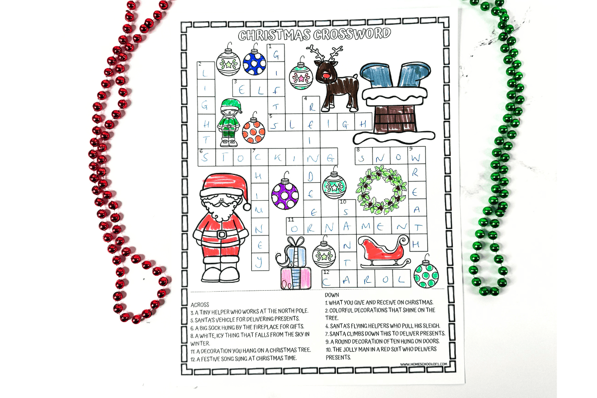 Free Christmas Crossword Printable Free Christmas Crossword Printable