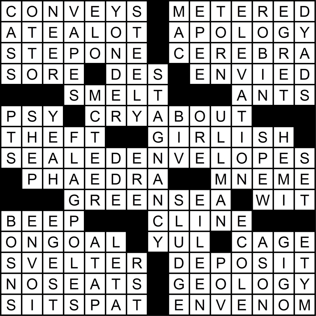 wsj crossword answers