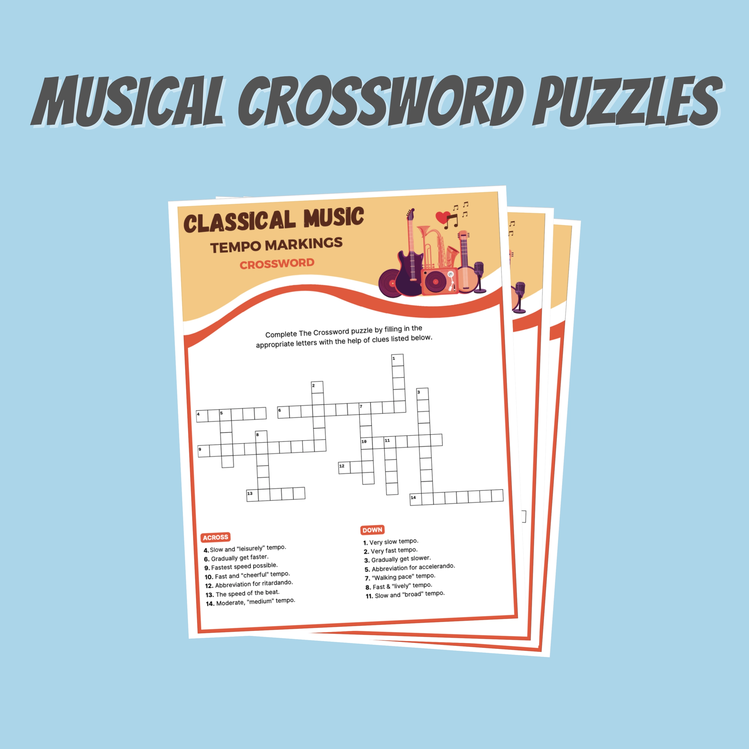 slow in music crossword