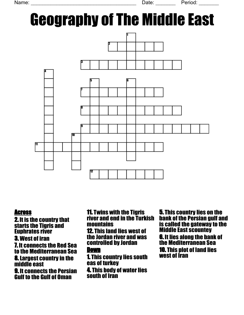 mideast gulf crossword clue