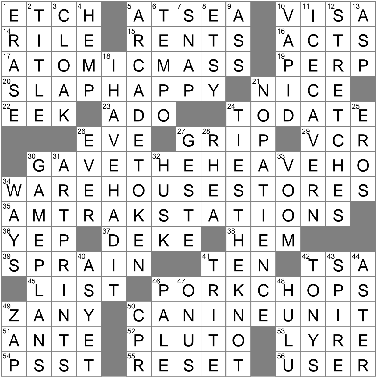 Giddily Silly Crossword Clue Archives LAXCrossword