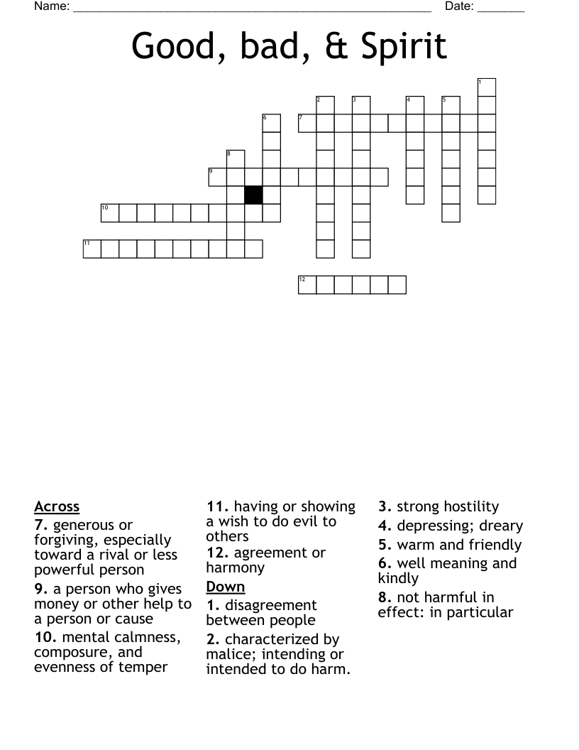 intended crossword clue