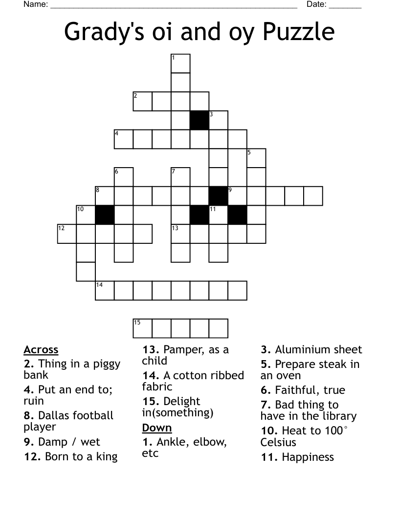 Grady s Oi And Oy Puzzle Crossword WordMint