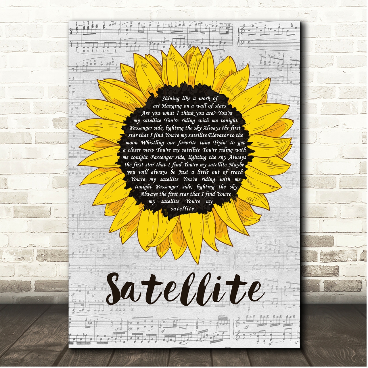Guster Satellite Script Sunflower Song Lyric Print Song Lyric Designs Guster Satellite Script Sunflower Song Lyric Print Song Lyric Designs