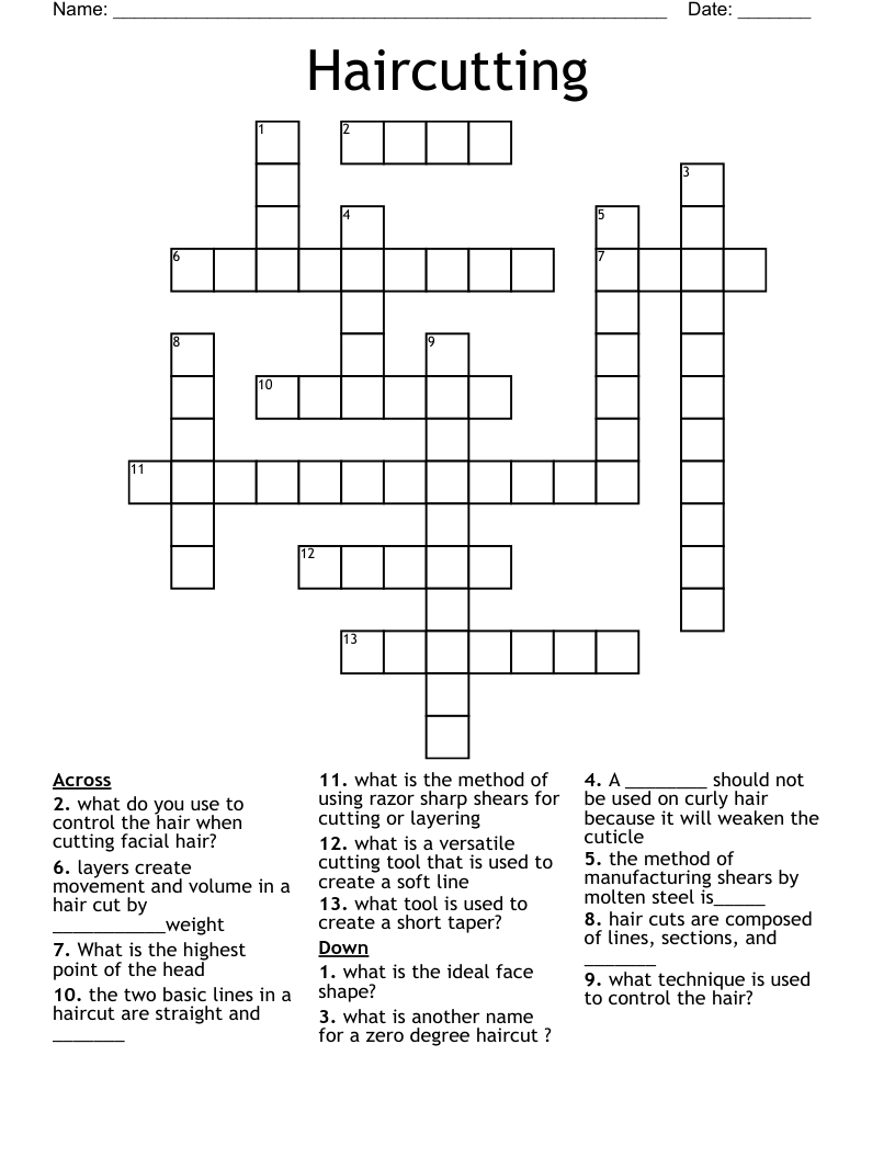 cut short crossword