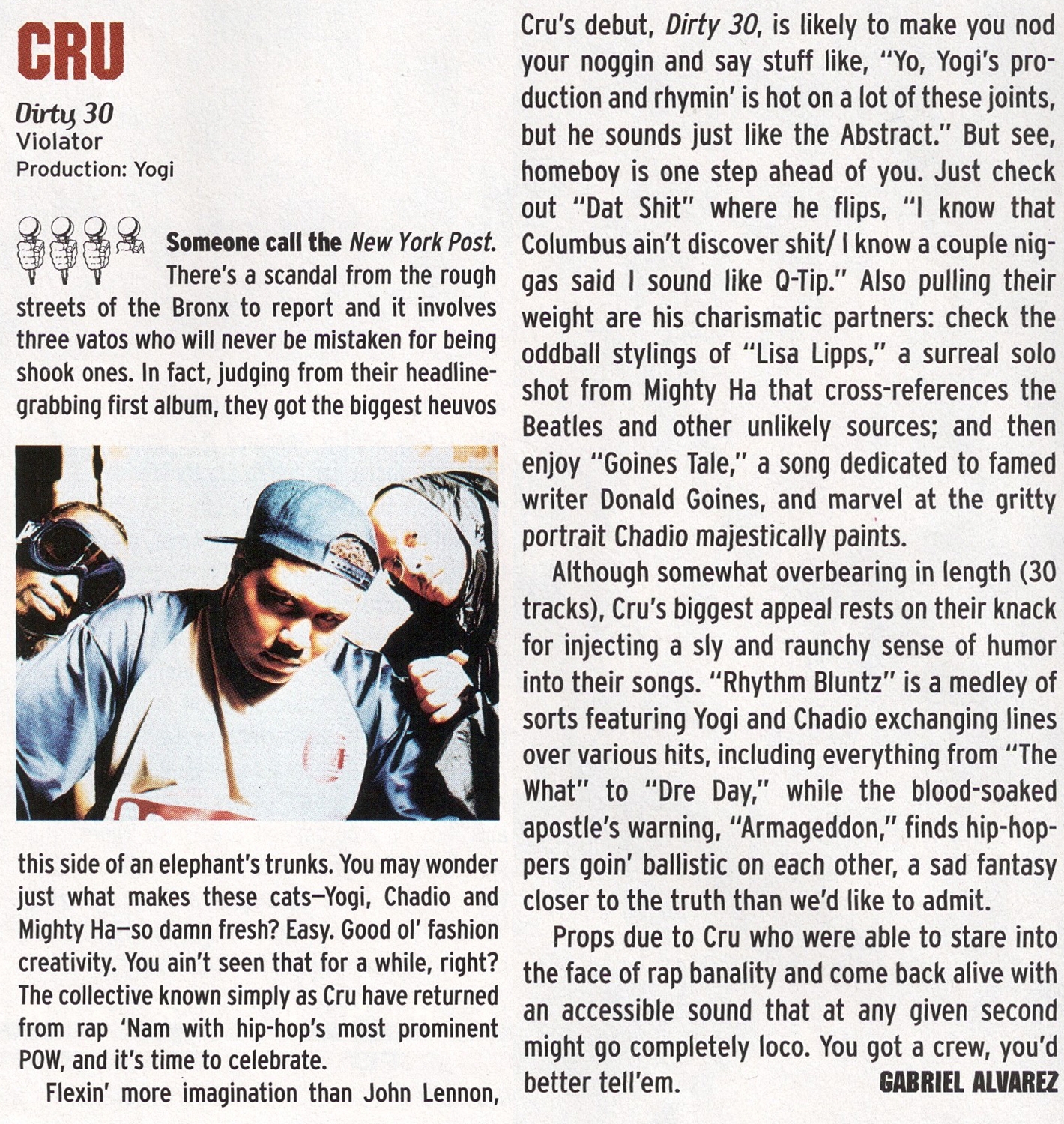 Hip Hop Nostalgia Cru Da Dirty 30 The Source June 1997 