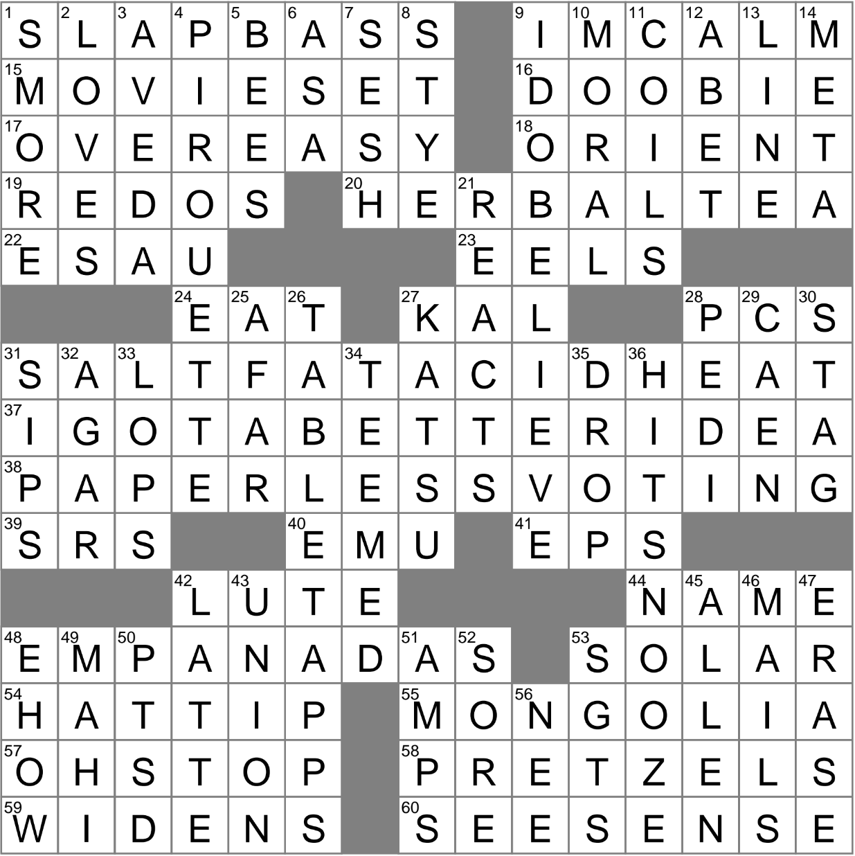 Hot Pockets Crossword Clue Archives LAXCrossword