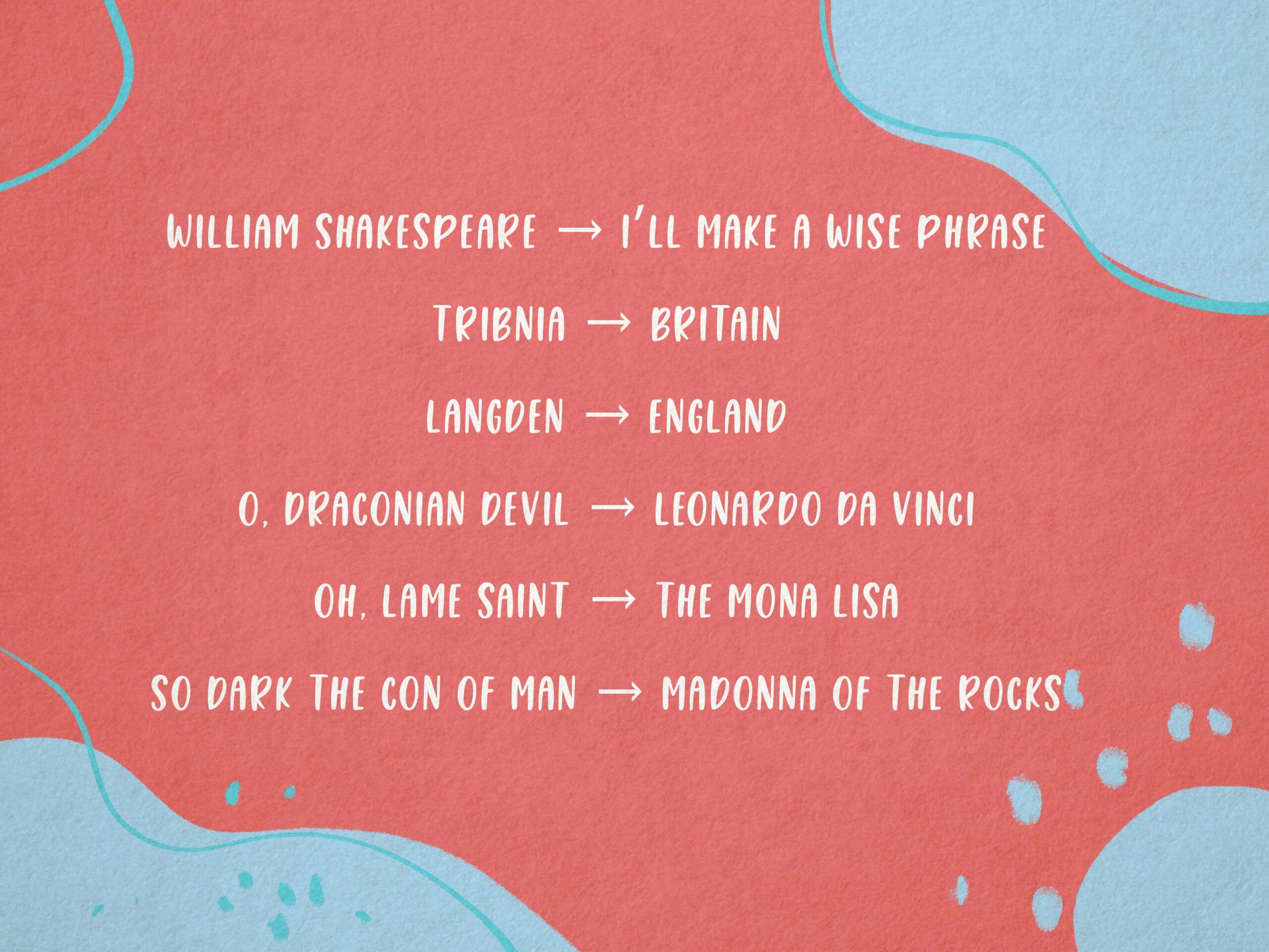 rocks pink crossword 5 letters