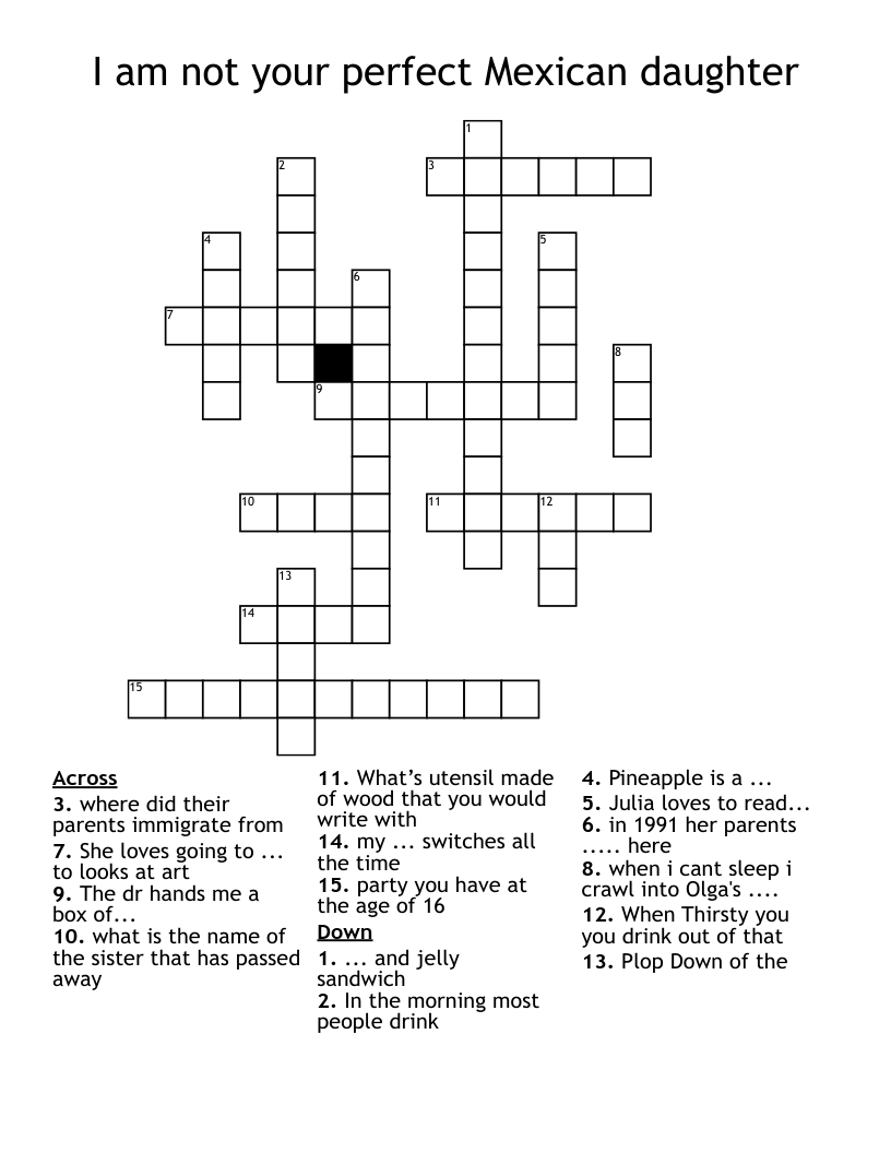 mexican sandwich crossword mexican sandwich crossword