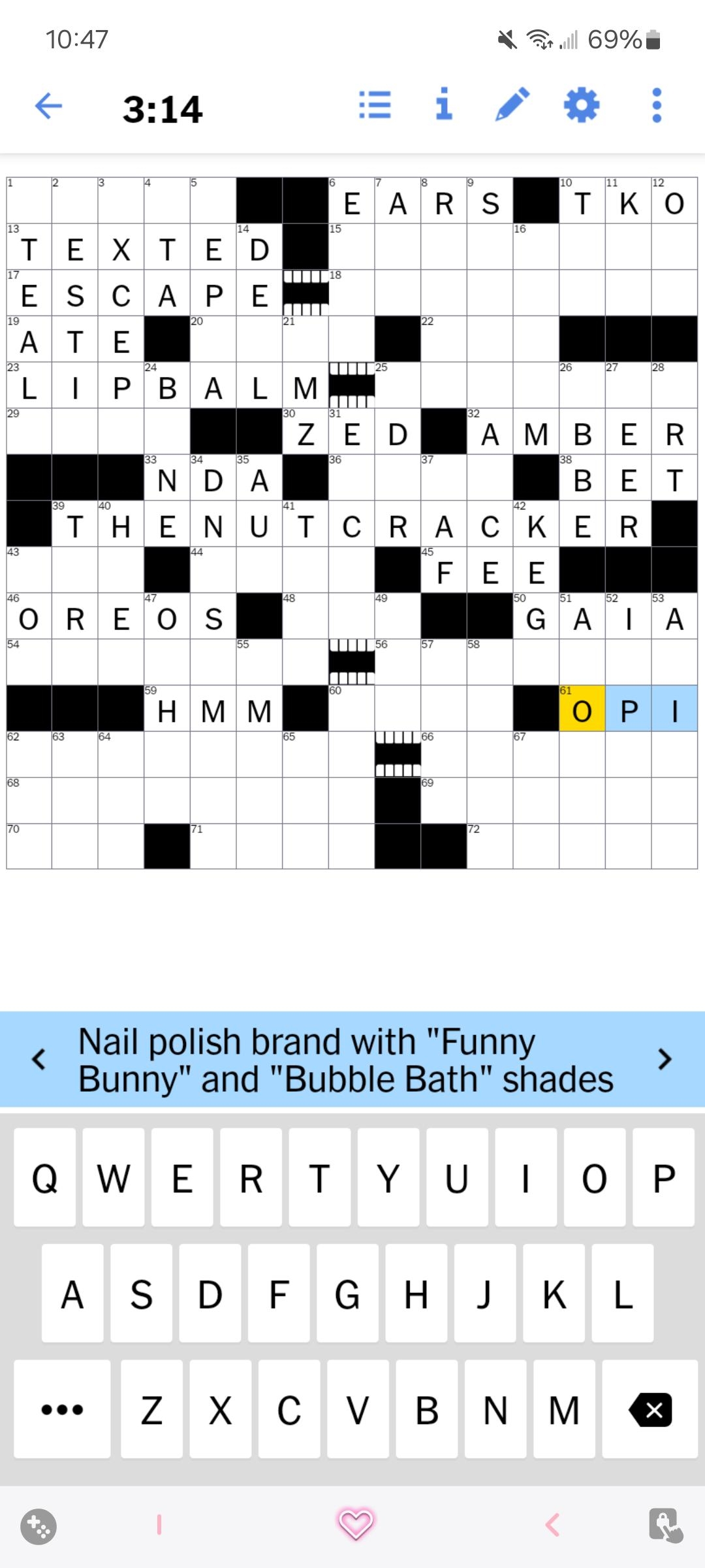 I Do The NYT Crossword Puzzle Every Day OPI Gets Name Checked Sorta Frequently And I Think Of This Sub Every Time R RedditLaqueristas I Do The NYT Crossword Puzzle Every Day OPI Gets Name Checked Sorta Frequently And I Think Of This Sub Every Time R RedditLaqueristas