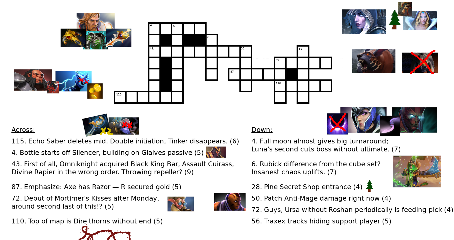 I Made A Dota 2 Themed Cryptic Crossword Puzzle R DotA2 I Made A Dota 2 Themed Cryptic Crossword Puzzle R DotA2