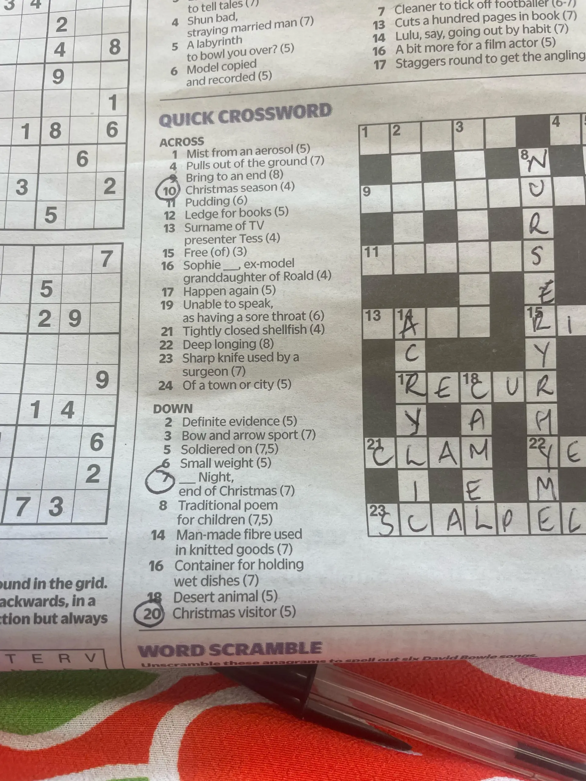 I Make Tonnes Of Crossword Clues For April Fools About Christmas And Everyone Ices Me I m Not Popular At All R IThinkYouShouldLeave