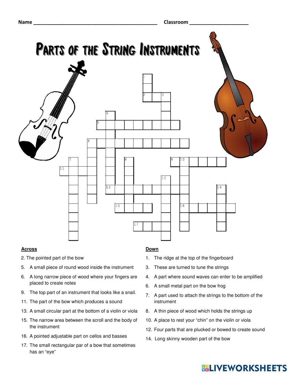 Instrument Part Free Interactive Worksheets 7006074 Instrument Part Free Interactive Worksheets 7006074