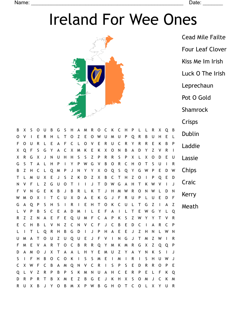 Irish Gaelic Crossword WordMint