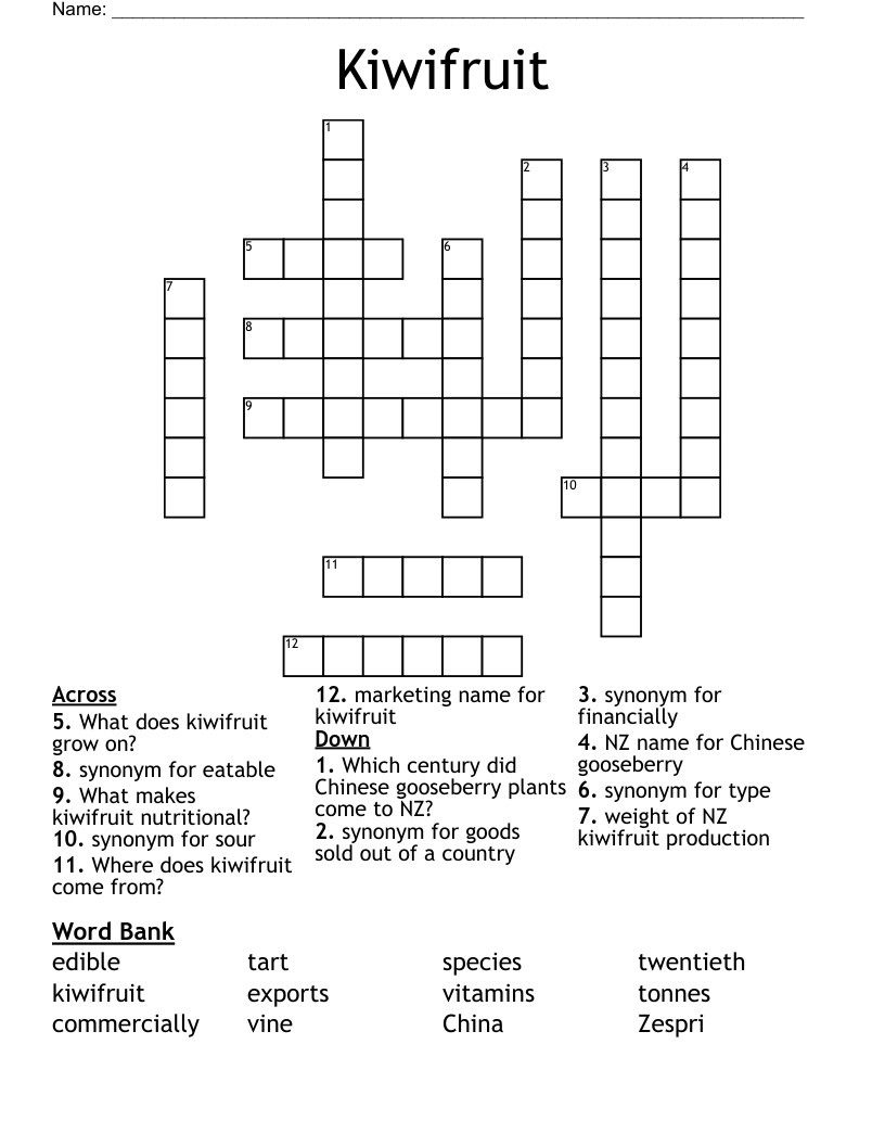 chinese weight crossword