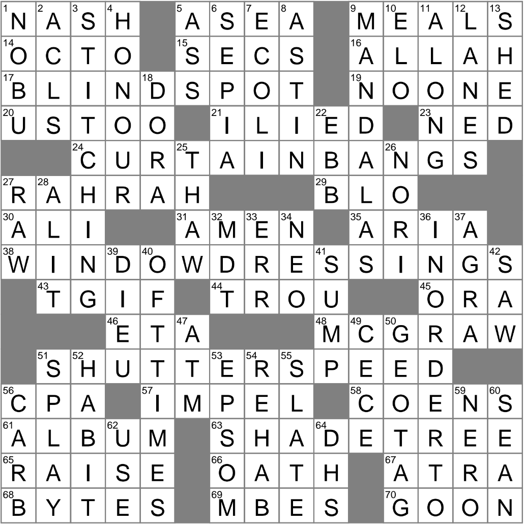 LA Times Crossword 6 May 25 Tuesday LAXCrossword